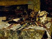 Artist Adolphe Joseph Thomas Monticelli Still Life with Sardines and Sea-Urchins oil painting picture wholesale
